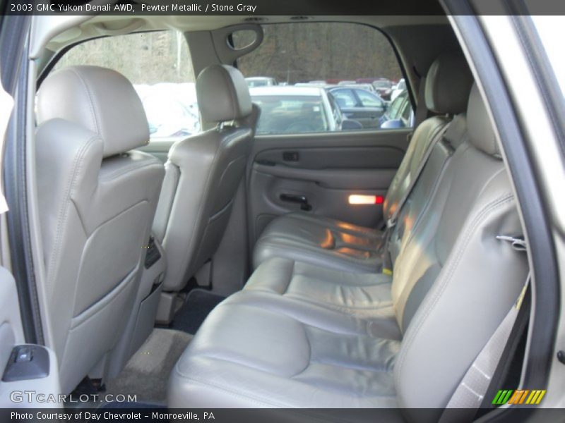 Pewter Metallic / Stone Gray 2003 GMC Yukon Denali AWD