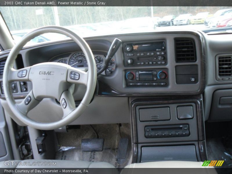 Pewter Metallic / Stone Gray 2003 GMC Yukon Denali AWD