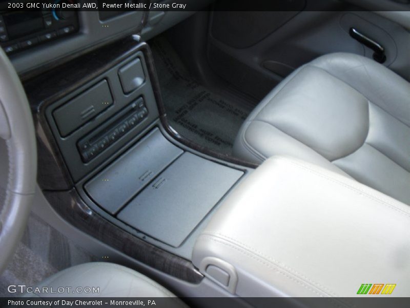 Pewter Metallic / Stone Gray 2003 GMC Yukon Denali AWD