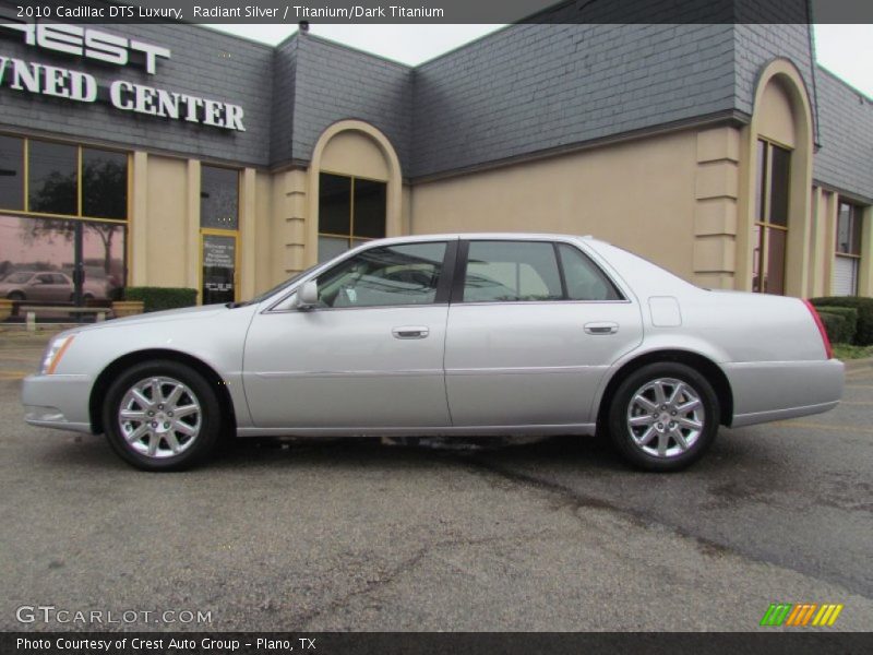 Radiant Silver / Titanium/Dark Titanium 2010 Cadillac DTS Luxury