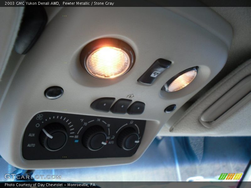 Pewter Metallic / Stone Gray 2003 GMC Yukon Denali AWD