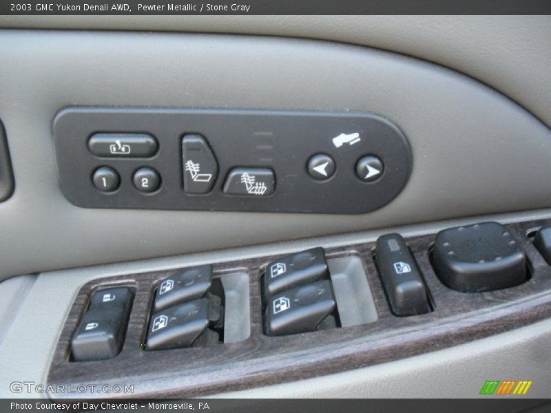 Pewter Metallic / Stone Gray 2003 GMC Yukon Denali AWD