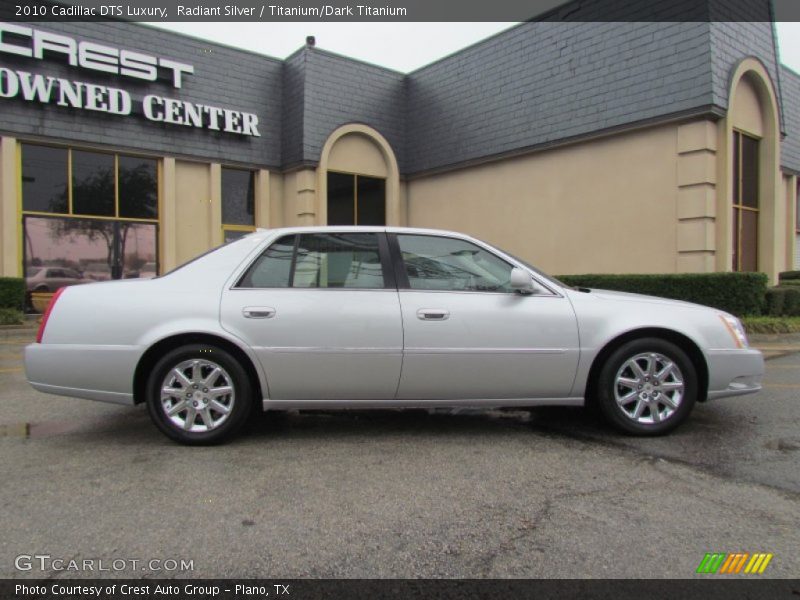 Radiant Silver / Titanium/Dark Titanium 2010 Cadillac DTS Luxury