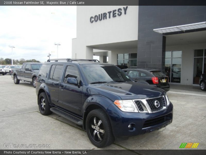 Majestic Blue / Cafe Latte 2008 Nissan Pathfinder SE