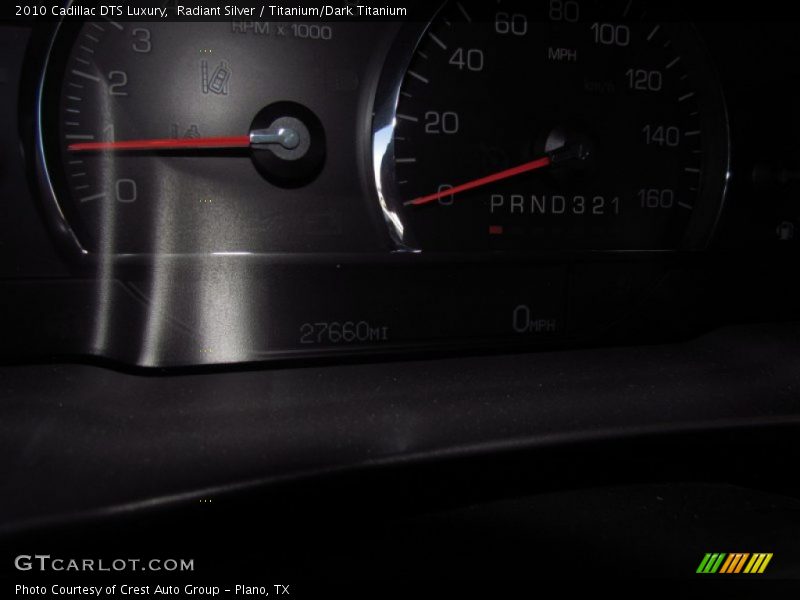 Radiant Silver / Titanium/Dark Titanium 2010 Cadillac DTS Luxury