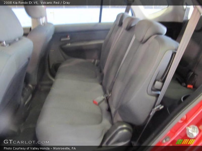 Volcanic Red / Gray 2008 Kia Rondo EX V6
