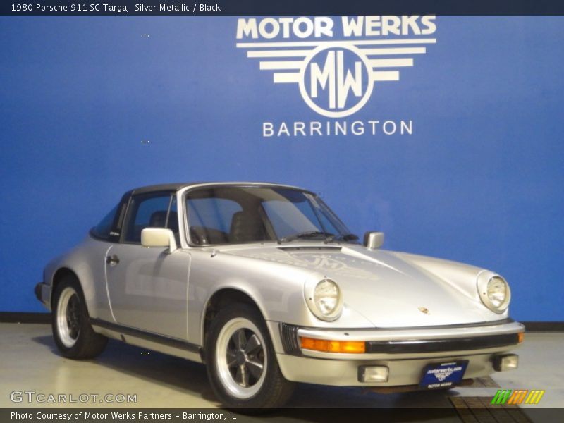 Silver Metallic / Black 1980 Porsche 911 SC Targa