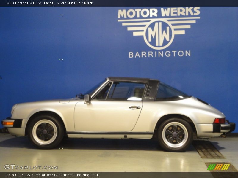 Silver Metallic / Black 1980 Porsche 911 SC Targa