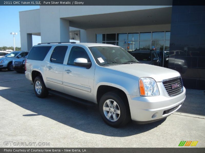 Pure Silver Metallic / Ebony 2011 GMC Yukon XL SLE