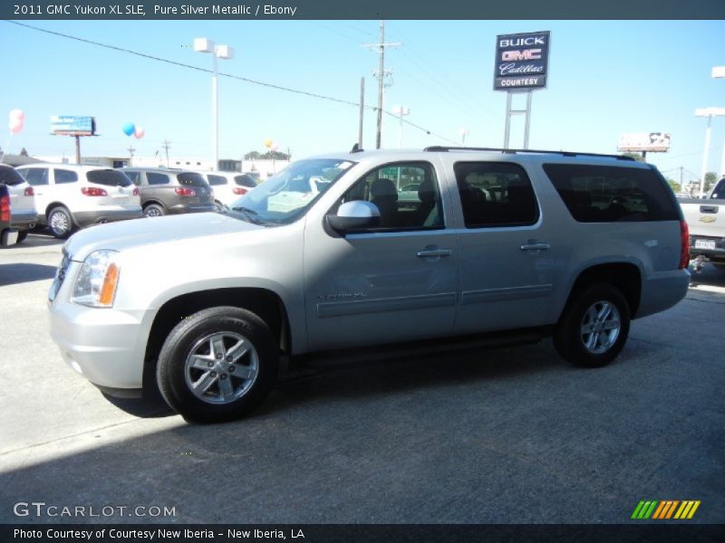 Pure Silver Metallic / Ebony 2011 GMC Yukon XL SLE