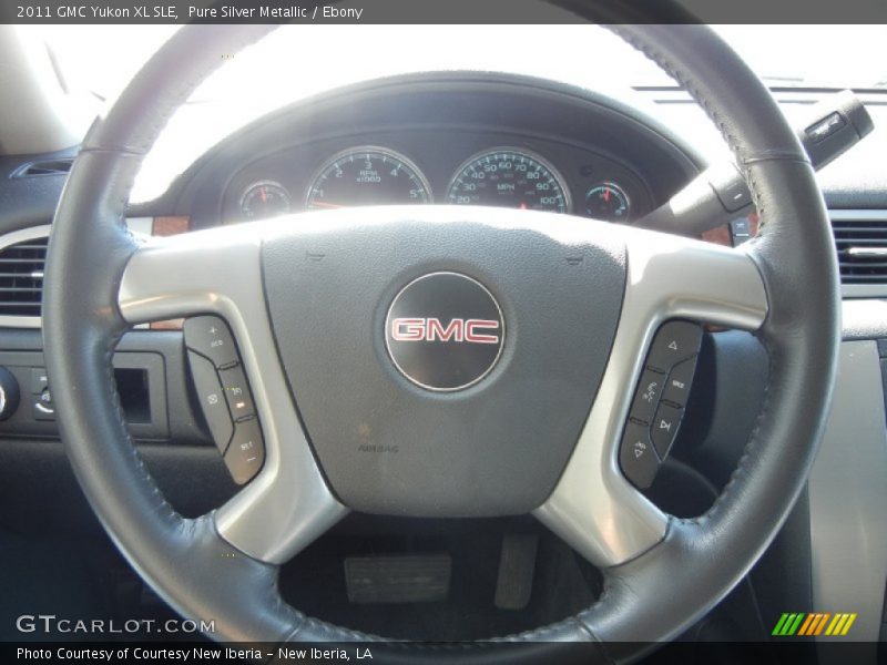 Pure Silver Metallic / Ebony 2011 GMC Yukon XL SLE
