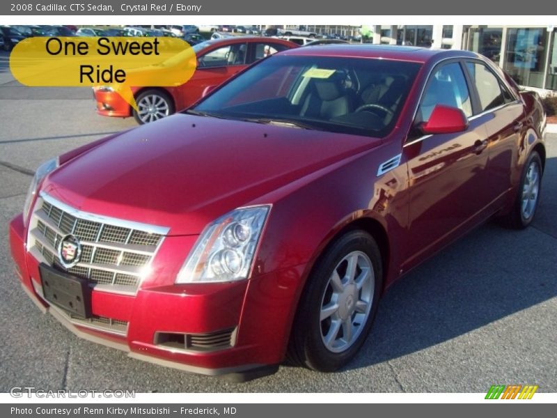 Crystal Red / Ebony 2008 Cadillac CTS Sedan