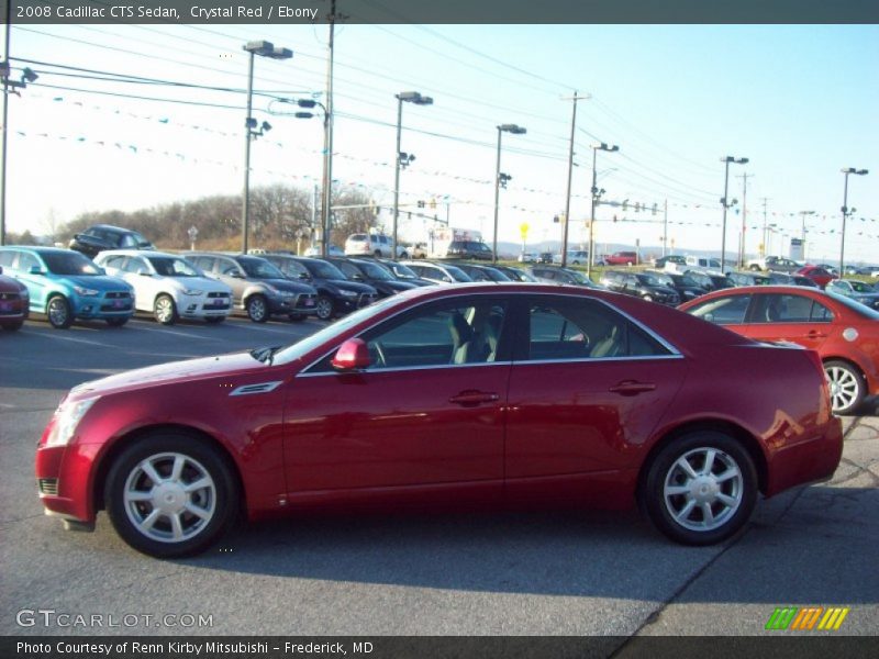 Crystal Red / Ebony 2008 Cadillac CTS Sedan