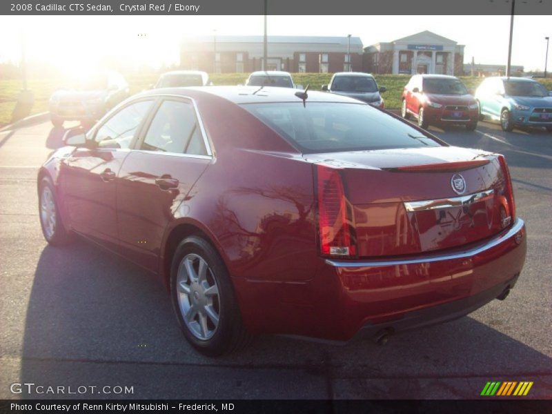 Crystal Red / Ebony 2008 Cadillac CTS Sedan