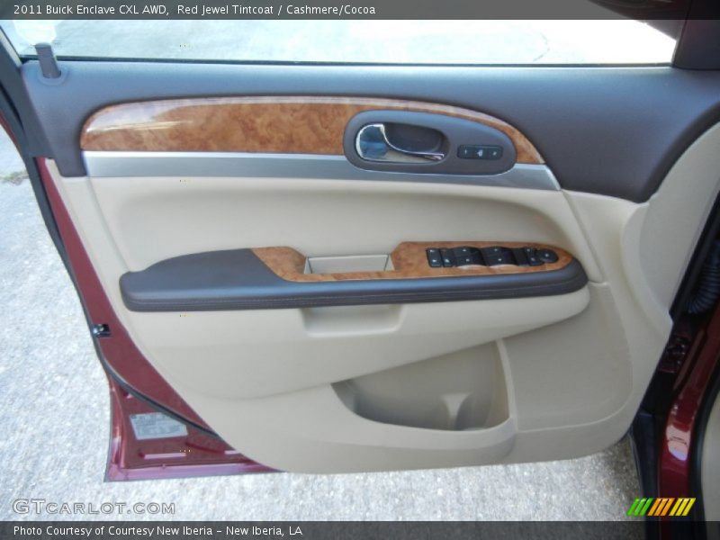 Red Jewel Tintcoat / Cashmere/Cocoa 2011 Buick Enclave CXL AWD