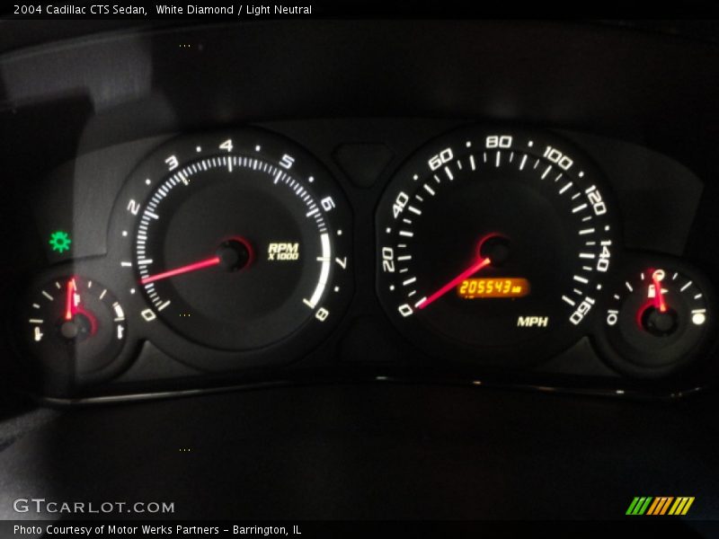 White Diamond / Light Neutral 2004 Cadillac CTS Sedan