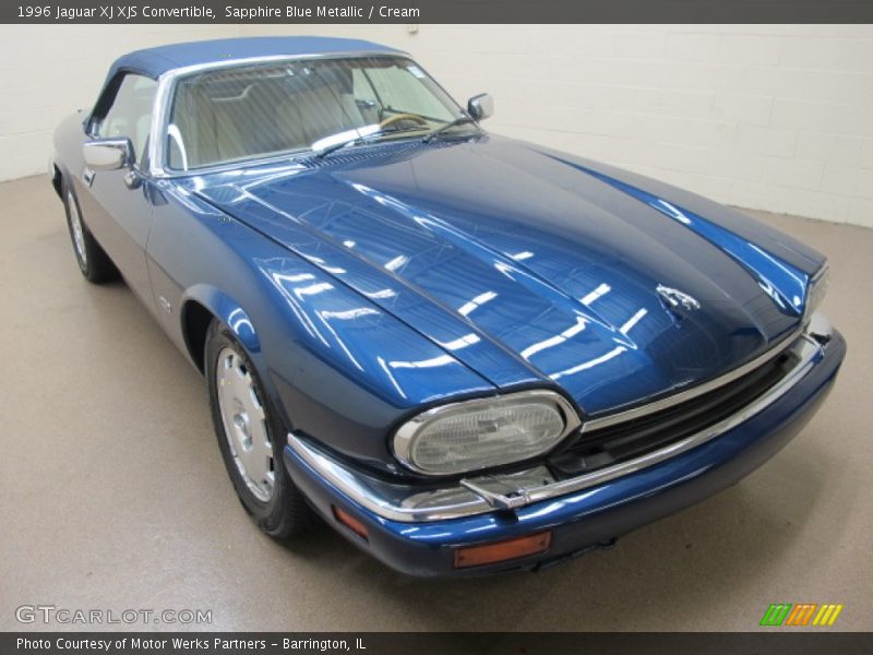 Sapphire Blue Metallic / Cream 1996 Jaguar XJ XJS Convertible