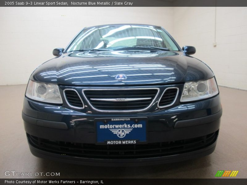 Nocturne Blue Metallic / Slate Gray 2005 Saab 9-3 Linear Sport Sedan