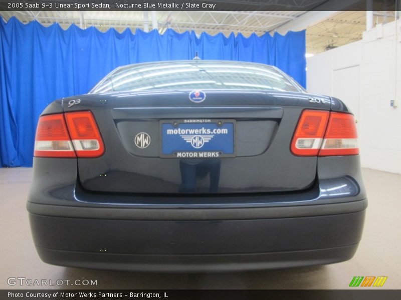 Nocturne Blue Metallic / Slate Gray 2005 Saab 9-3 Linear Sport Sedan