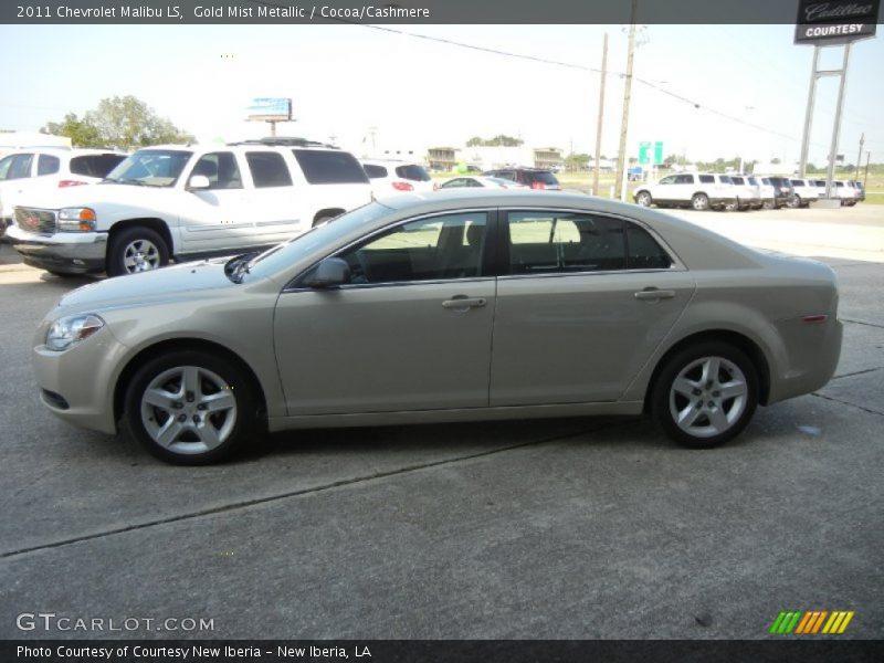 Gold Mist Metallic / Cocoa/Cashmere 2011 Chevrolet Malibu LS