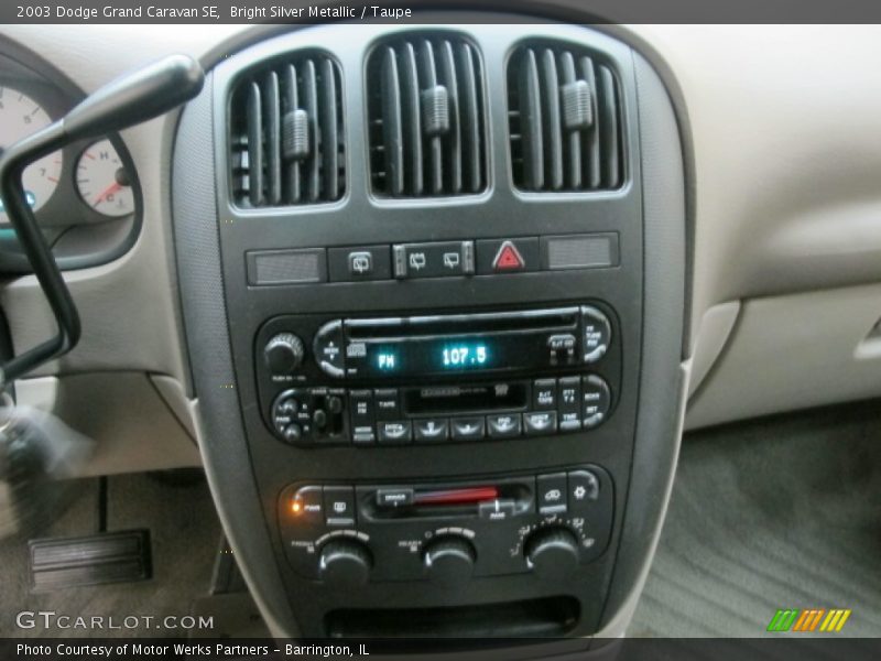 Controls of 2003 Grand Caravan SE