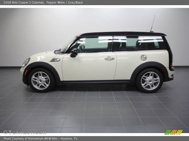 Pepper White / Grey/Black 2008 Mini Cooper S Clubman