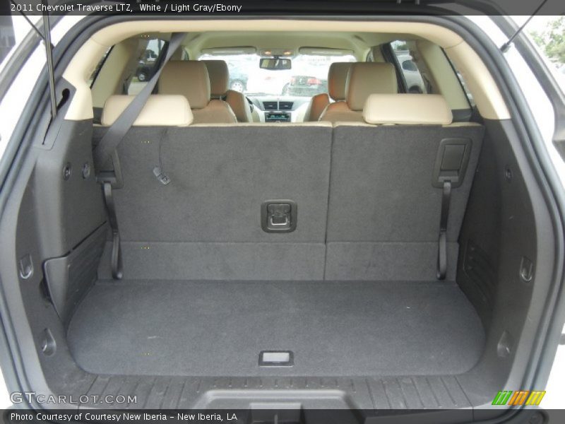 White / Light Gray/Ebony 2011 Chevrolet Traverse LTZ