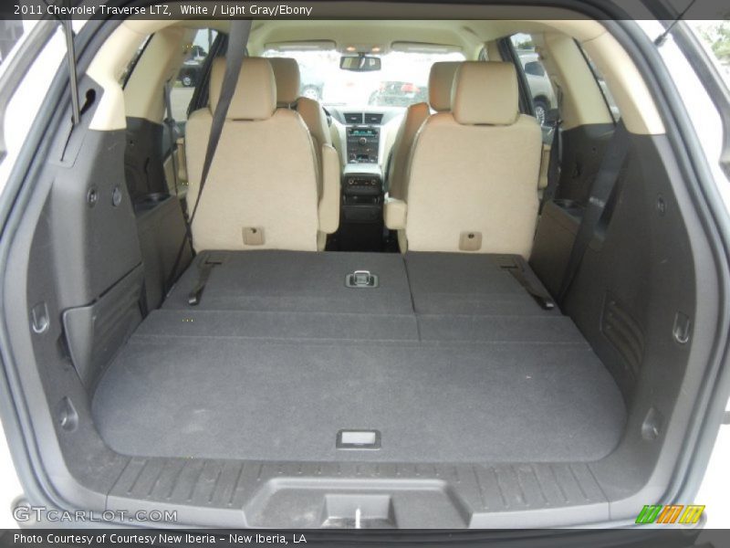 White / Light Gray/Ebony 2011 Chevrolet Traverse LTZ