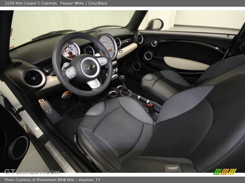 Pepper White / Grey/Black 2008 Mini Cooper S Clubman