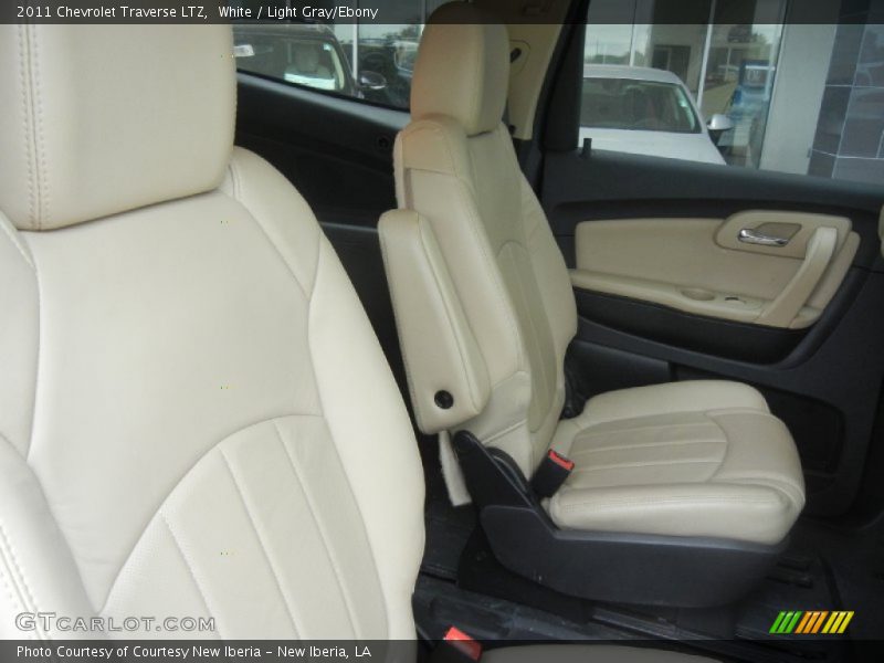 White / Light Gray/Ebony 2011 Chevrolet Traverse LTZ