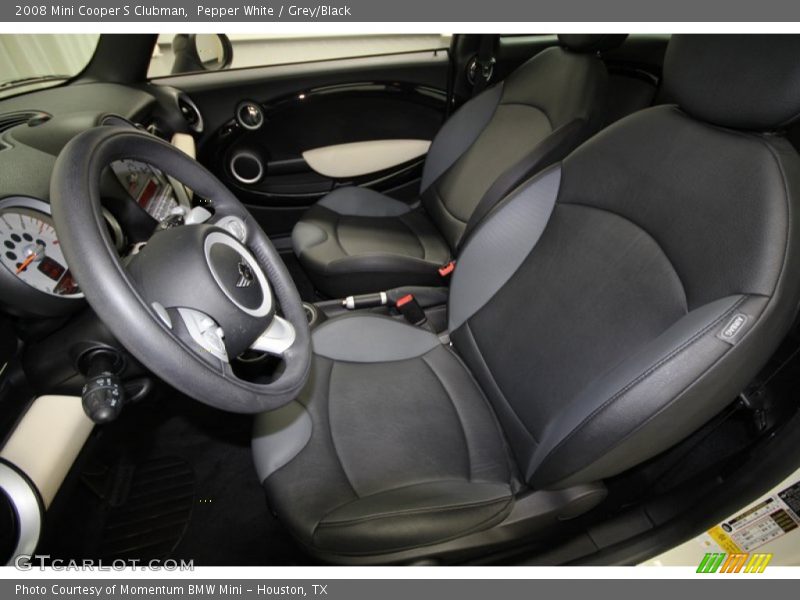 Pepper White / Grey/Black 2008 Mini Cooper S Clubman