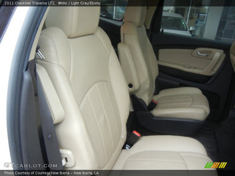 White / Light Gray/Ebony 2011 Chevrolet Traverse LTZ