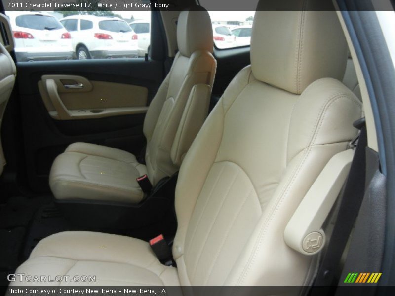 White / Light Gray/Ebony 2011 Chevrolet Traverse LTZ