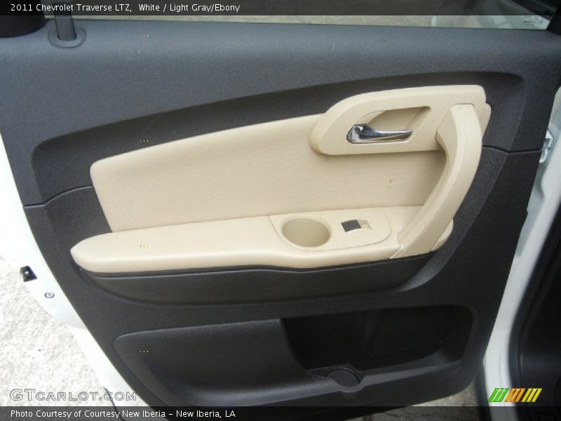 White / Light Gray/Ebony 2011 Chevrolet Traverse LTZ