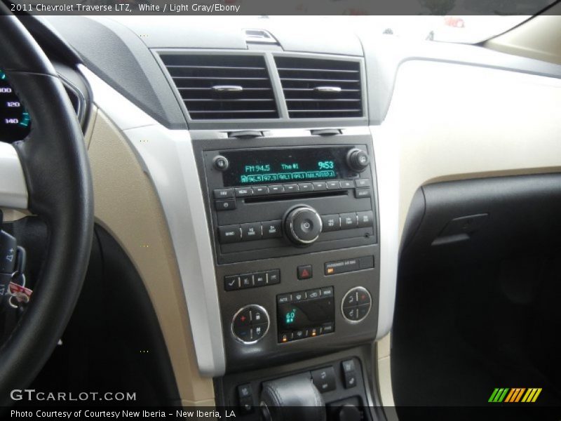 White / Light Gray/Ebony 2011 Chevrolet Traverse LTZ