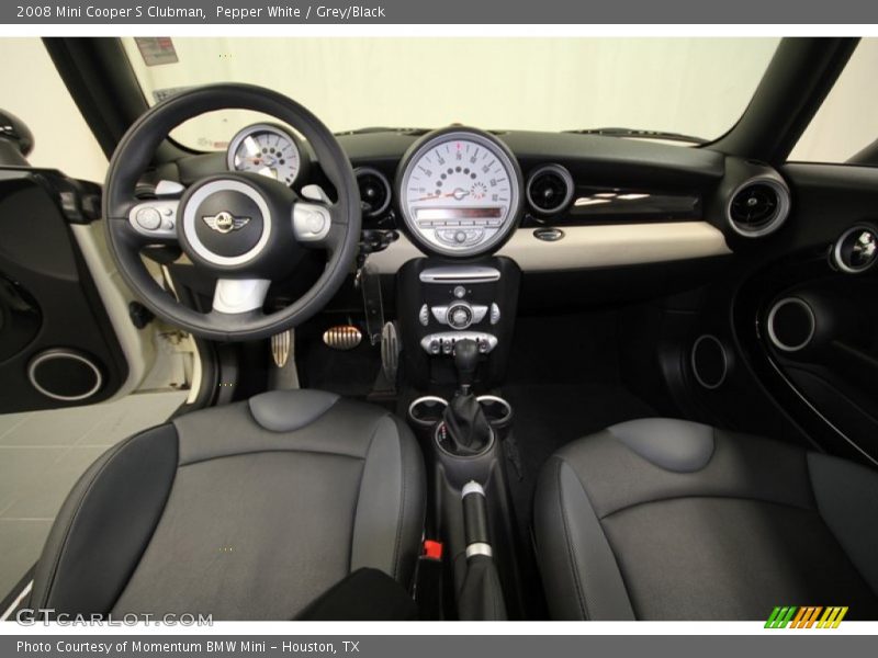 Pepper White / Grey/Black 2008 Mini Cooper S Clubman