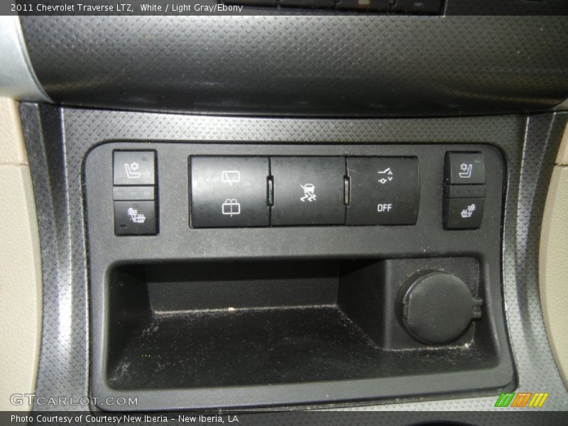 White / Light Gray/Ebony 2011 Chevrolet Traverse LTZ