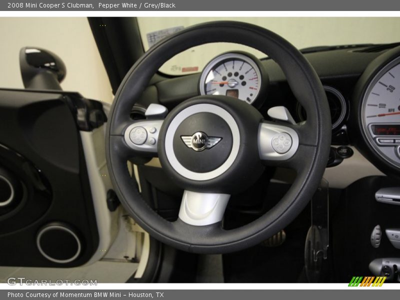 Pepper White / Grey/Black 2008 Mini Cooper S Clubman