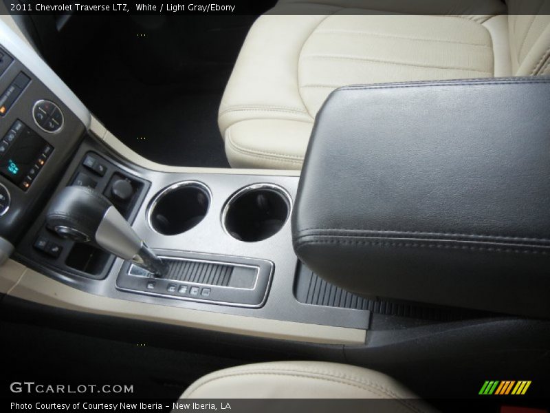 White / Light Gray/Ebony 2011 Chevrolet Traverse LTZ