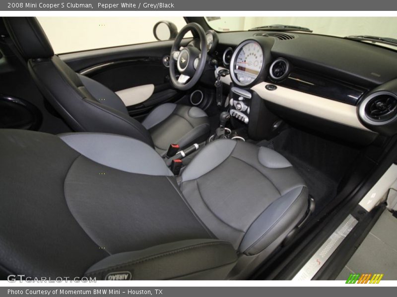 Pepper White / Grey/Black 2008 Mini Cooper S Clubman