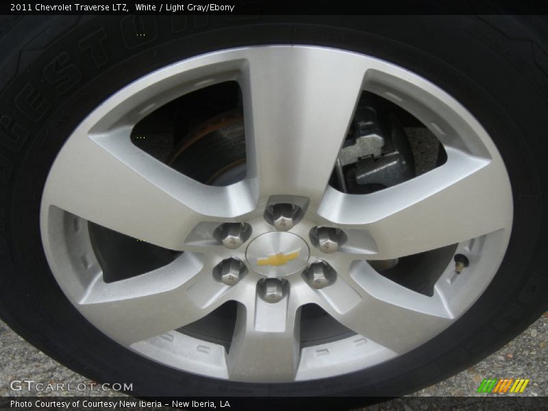 White / Light Gray/Ebony 2011 Chevrolet Traverse LTZ
