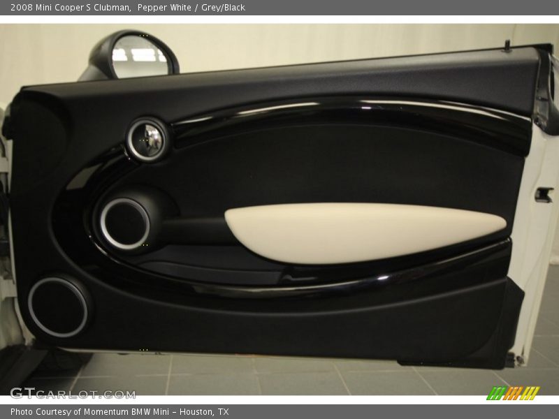 Pepper White / Grey/Black 2008 Mini Cooper S Clubman