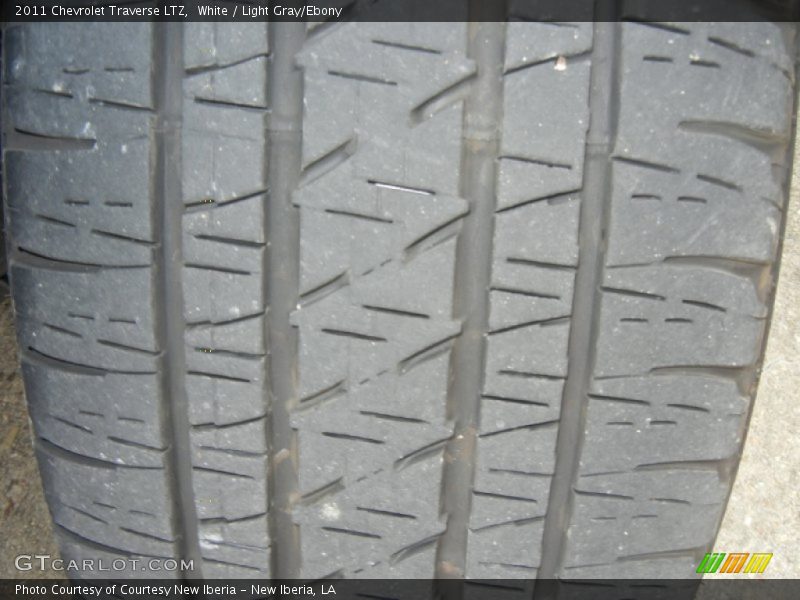 White / Light Gray/Ebony 2011 Chevrolet Traverse LTZ