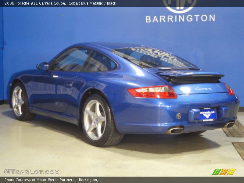 Cobalt Blue Metallic / Black 2008 Porsche 911 Carrera Coupe