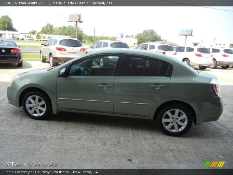 Metallic Jade Green / Charcoal/Steel 2008 Nissan Sentra 2.0 SL
