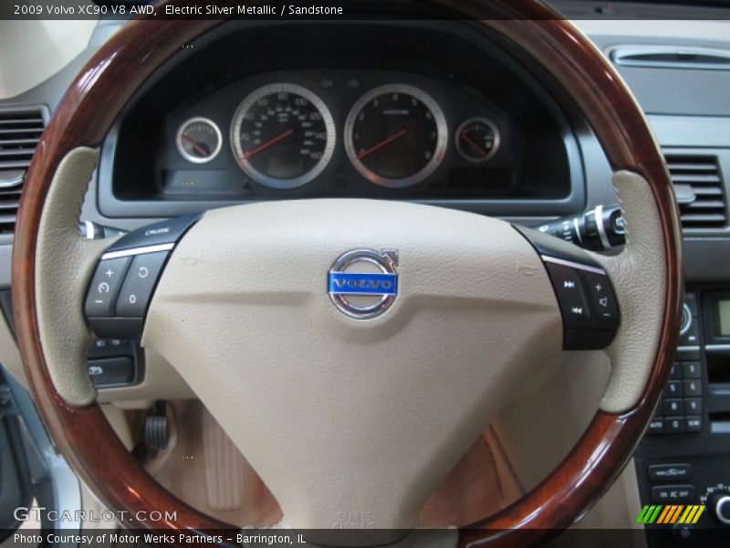 Electric Silver Metallic / Sandstone 2009 Volvo XC90 V8 AWD