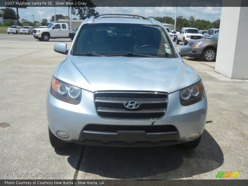 Silver Blue / Gray 2007 Hyundai Santa Fe SE