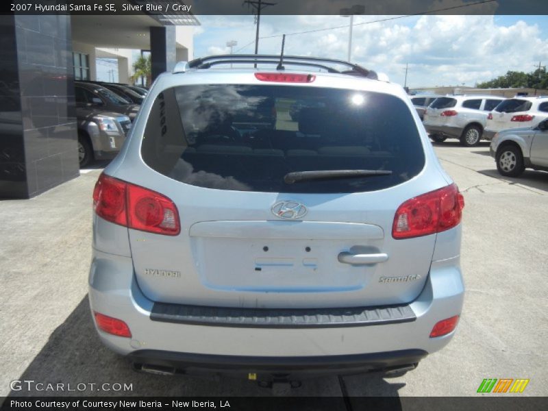 Silver Blue / Gray 2007 Hyundai Santa Fe SE