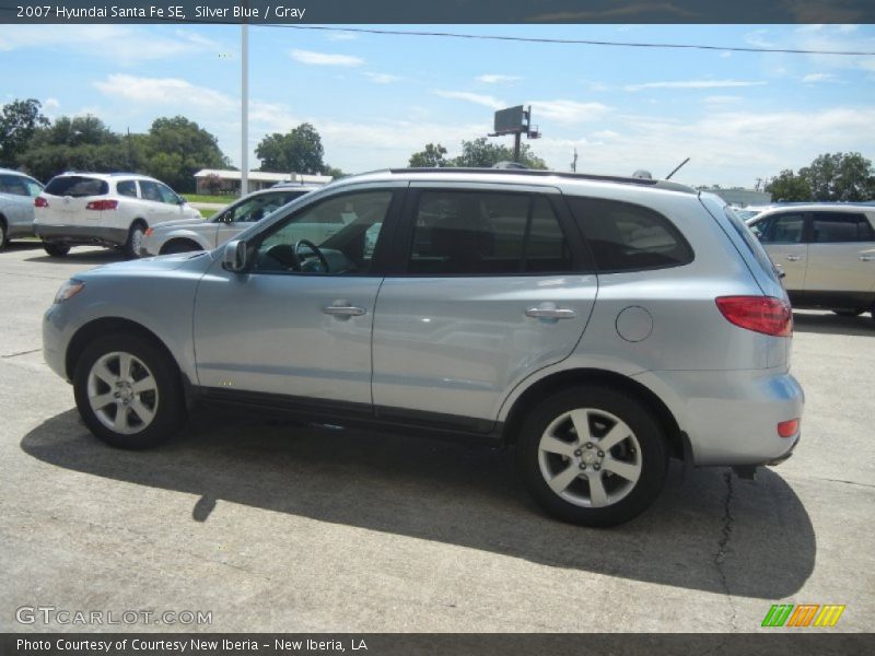 Silver Blue / Gray 2007 Hyundai Santa Fe SE
