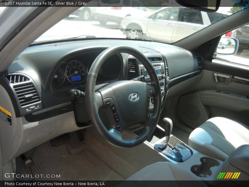 Silver Blue / Gray 2007 Hyundai Santa Fe SE